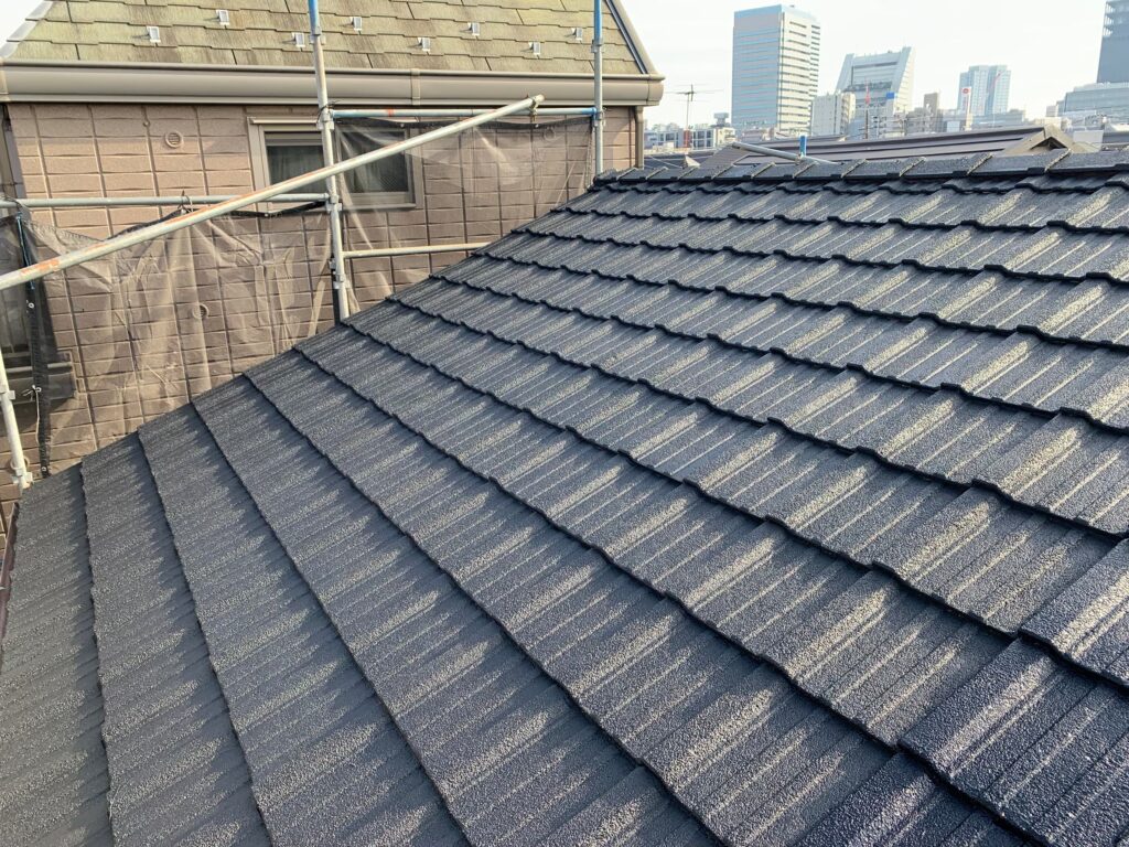 東京都中野区　M荘　屋根塗装工事