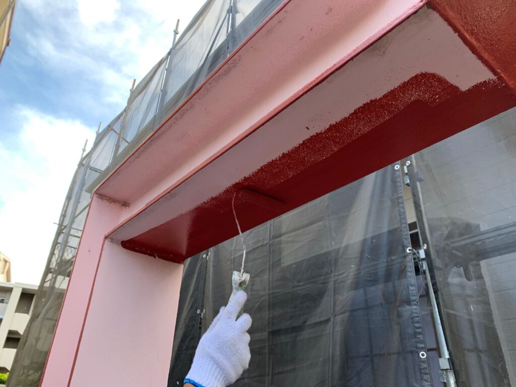 東京都三鷹市　Ｆコーポ　塗装工事（屋外塗装②）