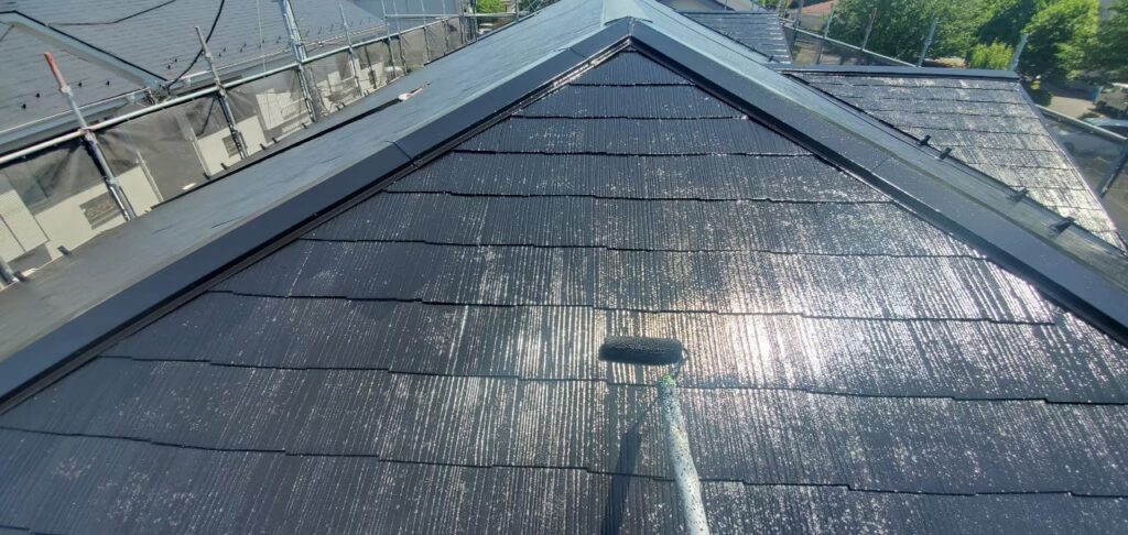 東京都三鷹市　Ｆコーポ　塗装工事（屋根塗装①）